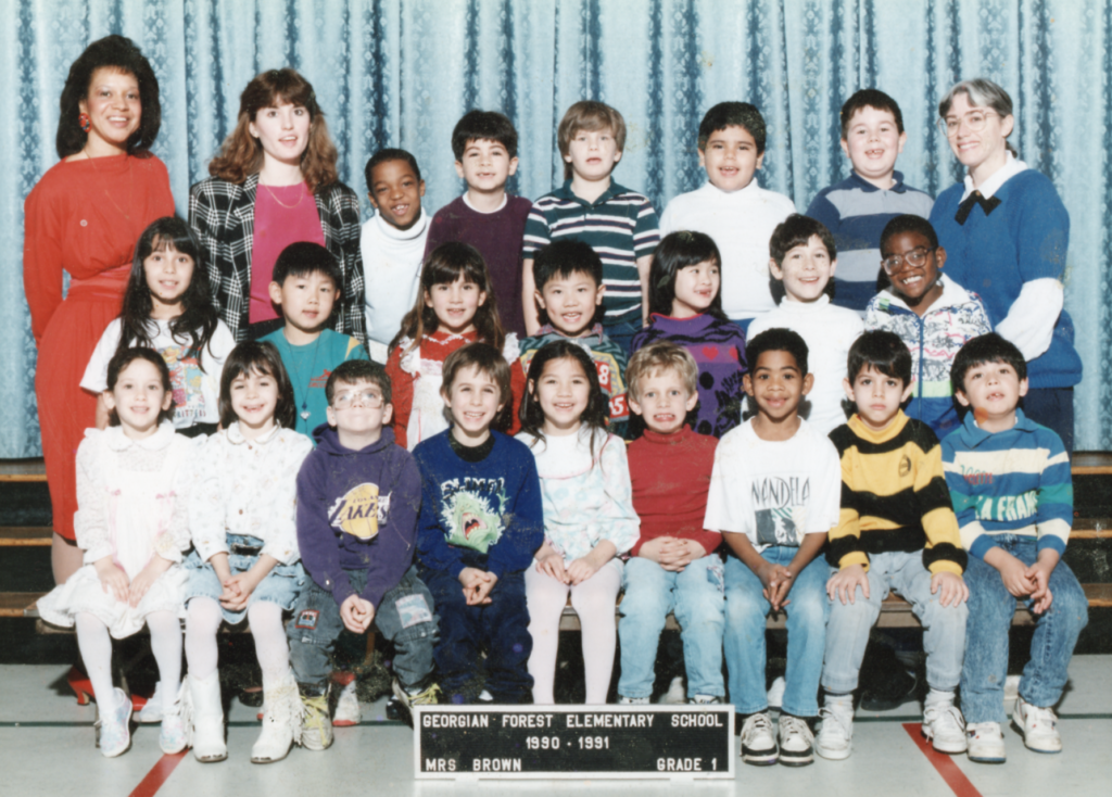 First grade picture at Georgian Forest Elementary School