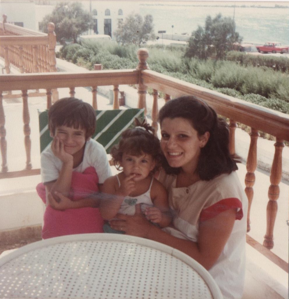mom and christianna summer 1985