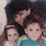 Mom and the kids, 1990