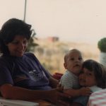Mom with Christianna and Philip in the summer of 1987